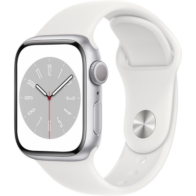 Смарт-годинник APPLE Watch Series 8 GPS 41 Silver Alum White Sp/B (MP6K3UL/A) Смарт-годинник APPLE Watch Series 8 GPS 41 Silver Alum White Sp/B (MP6K3UL/A)