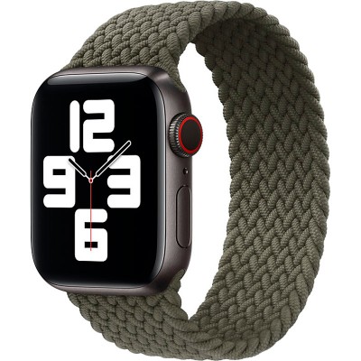 Ремінець ArmorStandart Braided Solo Loop для Apple Watch 42/44/45/49mm Inverness Green Size 10 (172 mm) (ARM58077)