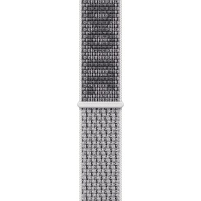 Ремінець APPLE Nike Sport Loop для APPLE WATCH S8 2022 41mm Summit White/Black (MPHV3ZM/A)