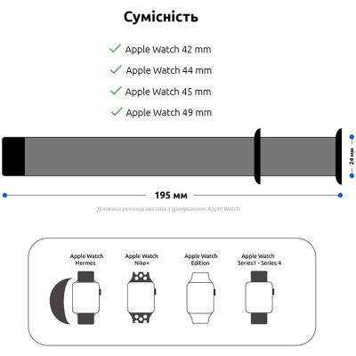 Ремінець ArmorStandart Nylon Band для Apple Watch All Series 42/44/45/49mm Pink (ARM55854)