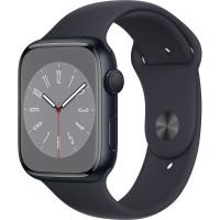 Смарт-годинник APPLE Watch Series 8 GPS 45 Midnight Alum Midnight Sp/B (MNP13UL/A)