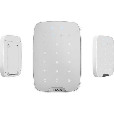 Бездротова сенсорна клавіатура Ajax KeyPad Plus White (000023070)