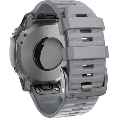 Ремінець ARMORSTANDART для Garmin Fenix 5/6 Silicone 22mm Grey (ARM60797)