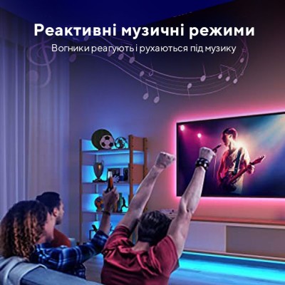 Розумна світлодіодна стрічка GOVEE H615A RGB Smart Wi-Fi + Bluetooth (H615A3A1) Розумна світлодіодна стрічка GOVEE H615A RGB Smart Wi-Fi + Bluetooth (H615A3A1)