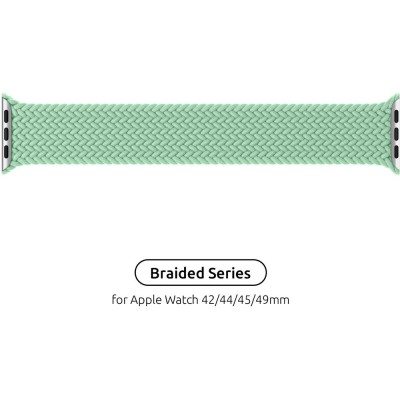 Ремінець ArmorStandart Braided Solo Loop для Apple Watch 42/44/45/49 мм Size 6 (148 мм) Mint (ARM64913)