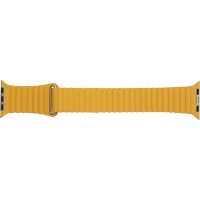 Ремінець ARMORSTANDART Leather Loop для Apple Watch All Series 38/40 мм Yellow (ARM57841)
