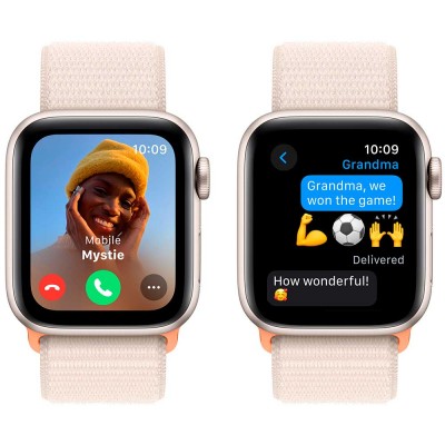Смарт-годинник APPLE Watch SE 2023 GPS 40mm Starlight Alum Starlight Sp/Loop (MR9W3QP/A)