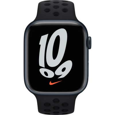 Ремінець APPLE Nike Sport Band для APPLE WATCH S8 2022 45mm Black/Black (MPH43ZM/A)