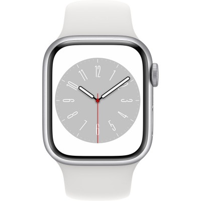 Смарт-годинник APPLE Watch Series 8 GPS 41 Silver Alum White Sp/B (MP6K3UL/A)