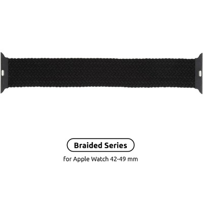 Ремінець ArmorStandart Braided Solo Loop для Apple Watch 42/44/45/49mm Charcoal Size 10 (172 mm) (ARM58074)