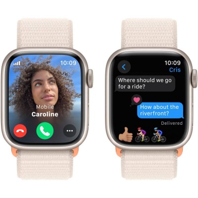 Смарт-годинник APPLE Watch Series 9 GPS 41mm Starlight Alum Starlight Sp/Loop (MR8V3QP/A) Смарт-годинник APPLE Watch Series 9 GPS 41mm Starlight Alum Starlight Sp/Loop (MR8V3QP/A)
