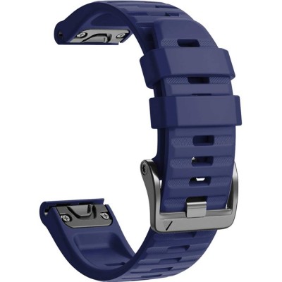 Ремінець ARMORSTANDART для Garmin Fenix 5x/6x Silicone 26mm Dark Blue (ARM60804)