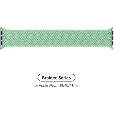 Ремінець ARMORSTANDART Braided Solo Loop Apple Watch 38/40/41mm Mint Size 6 144 mm (ARM64902)