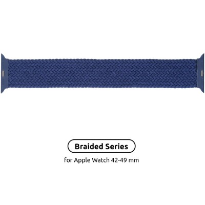 Ремінець ArmorStandart Braided Solo Loop для Apple Watch 42/44/45/49mm Atlantic Blue Size 10 (172 mm) (ARM58080)