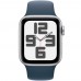 Смарт-годинник APPLE Watch SE 2023 GPS 44mm Silver Alum Storm Blue Sp/b - S/M (MREC3QP/A)