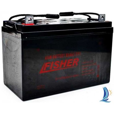 Лодочный электромотор Fisher 36 аккумулятор AGM 100Ah