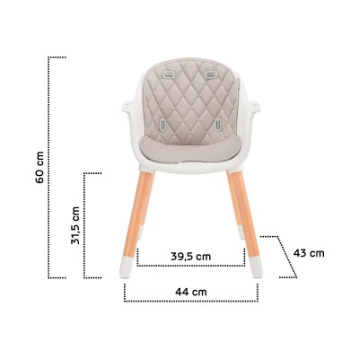 Стілець для годування Kinderkraft Sienna Gray (5902533915125)