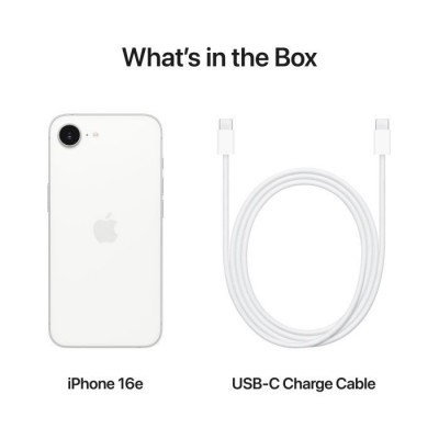Мобільний телефон Apple iPhone 16e 256GB White (MD1W4) Мобільний телефон Apple iPhone 16e 256GB White (MD1W4)